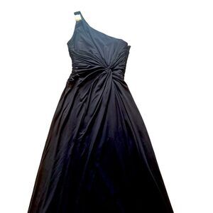 maxandcleo Black One Shoulder Long Maxi Dress Size 6